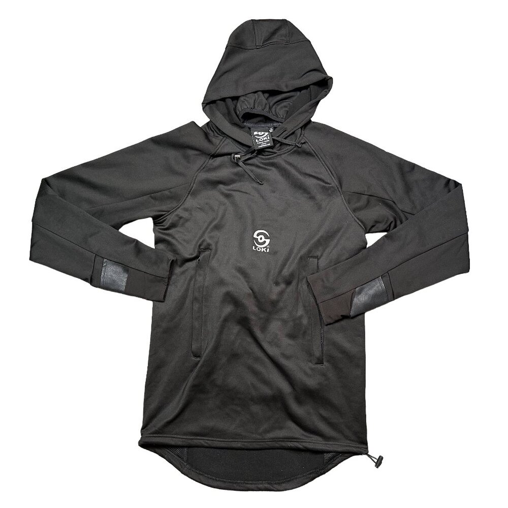 Loki Tech Mitten All Black Hoodie Size X-Small - Gorpcore / Mountains / Skiing